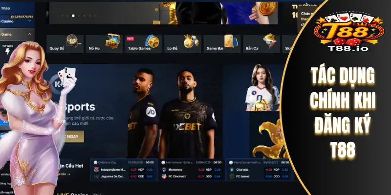 Tác dụng chính khi đăng ký T88